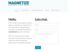 Tablet Screenshot of magnetize.com.au