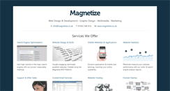 Desktop Screenshot of dev.magnetize.co.uk