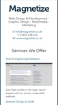 Mobile Screenshot of dev.magnetize.co.uk