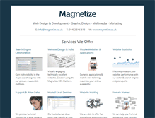 Tablet Screenshot of dev.magnetize.co.uk